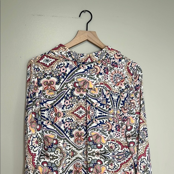 Chicos Long Paisley Cardigan Women’s 0 (us 4/6) - Picture 6 of 12
